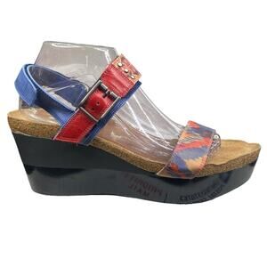 NAOT Women’s Alpha Multi Color Wedge Sandal Size 42 W 11